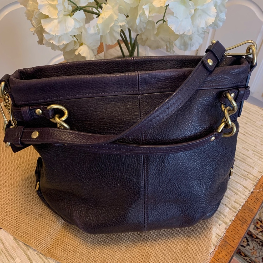 💯 Authentic Leather Coach Hobo